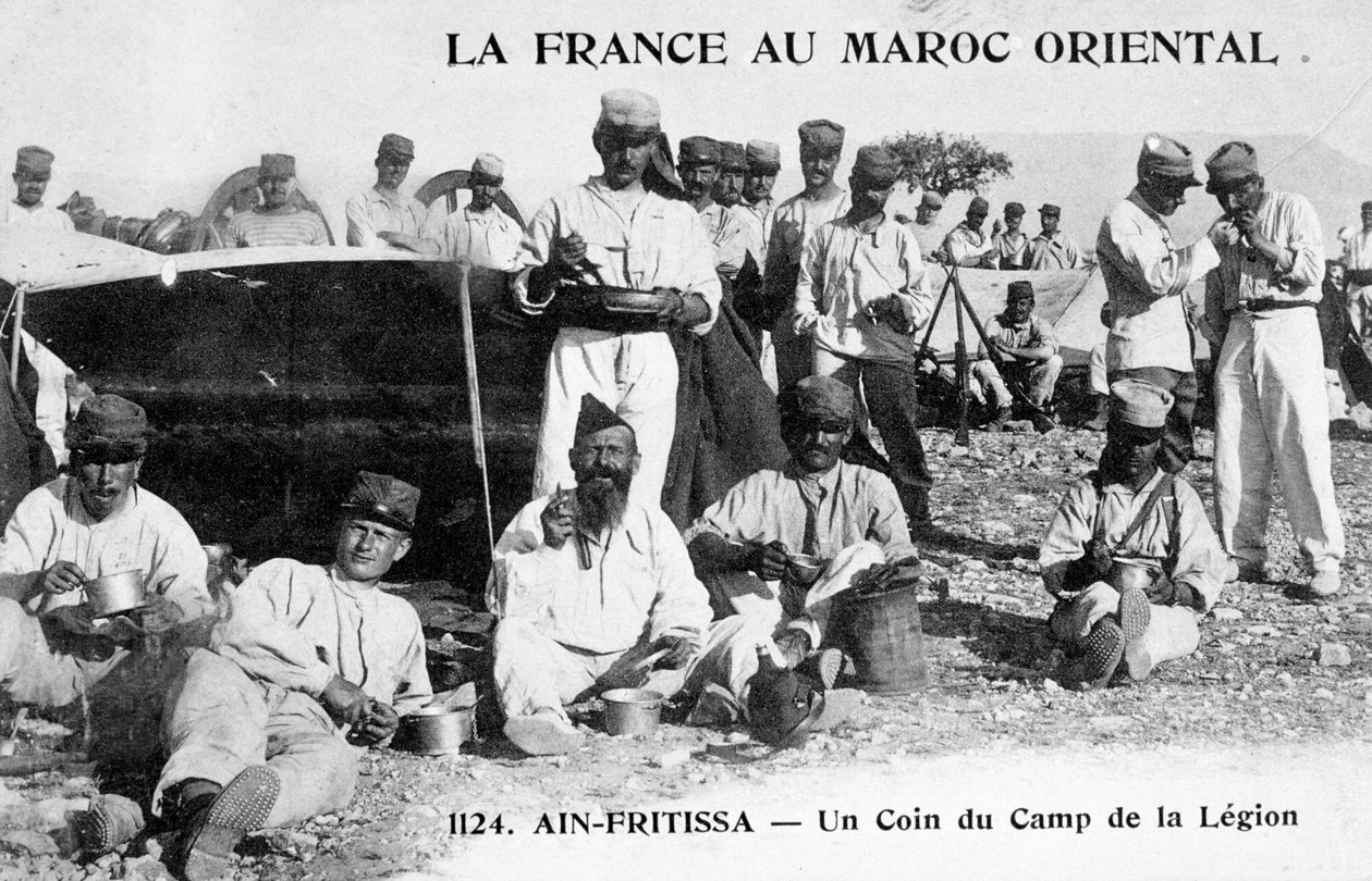 Främlingslegionens läger, Ain Fritissa, Marocko, 1900-talet av Unbekannt