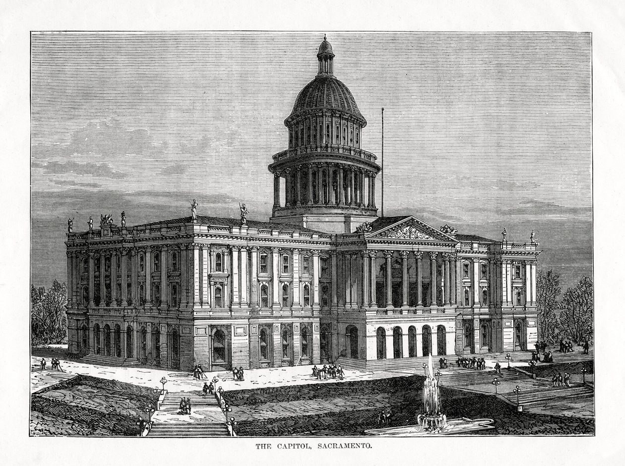 The Capitol, Sacramento, Kalifornien, USA, 1877 av Unbekannt