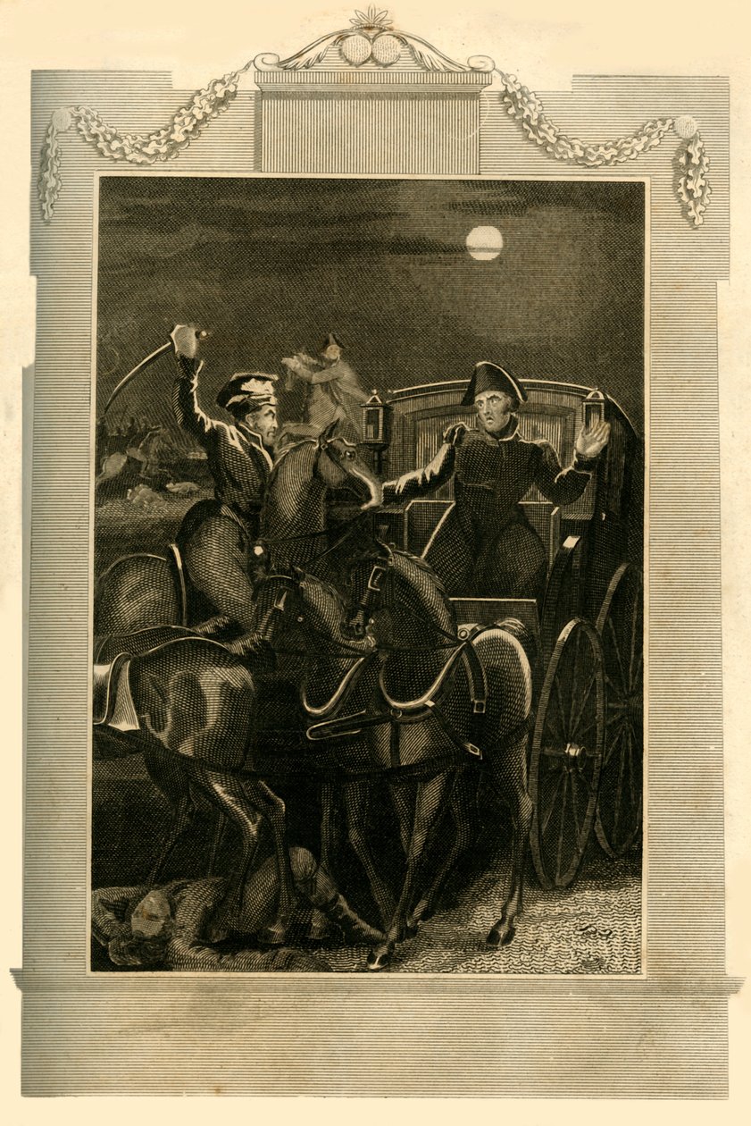 Infångandet av Buonapartes vagn, 18 juni 1815, 1816. av Unbekannt