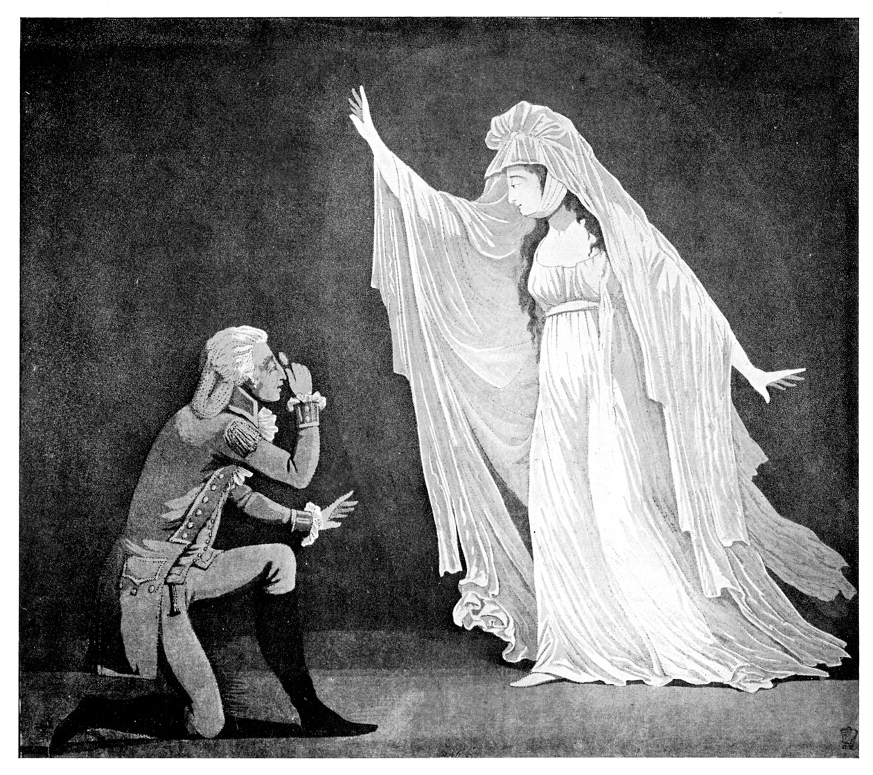 The Castle Spectre och hennes ernest beundrare, 1793 av Unbekannt
