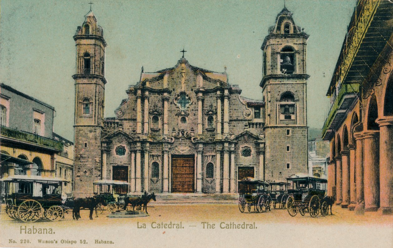Katedralen, Havanna, Kuba, c1910 av Unbekannt