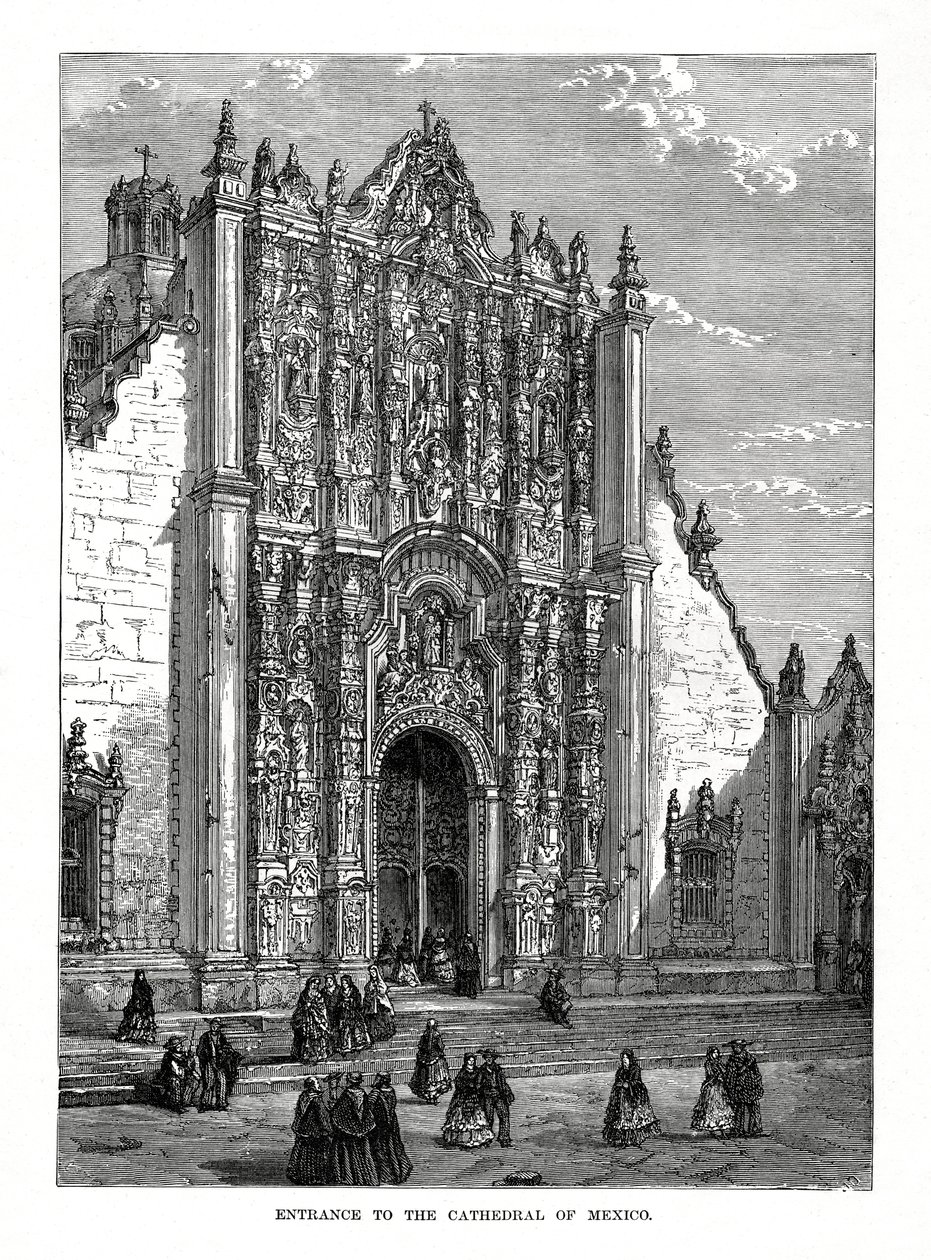 Katedralen, Mexico City, Mexiko, 1800-talet av Unbekannt