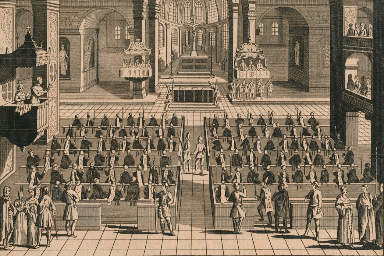 Firandet av Auto-Da-Fee eller Act of Faith in the Inquisition, 1769 av Unbekannt