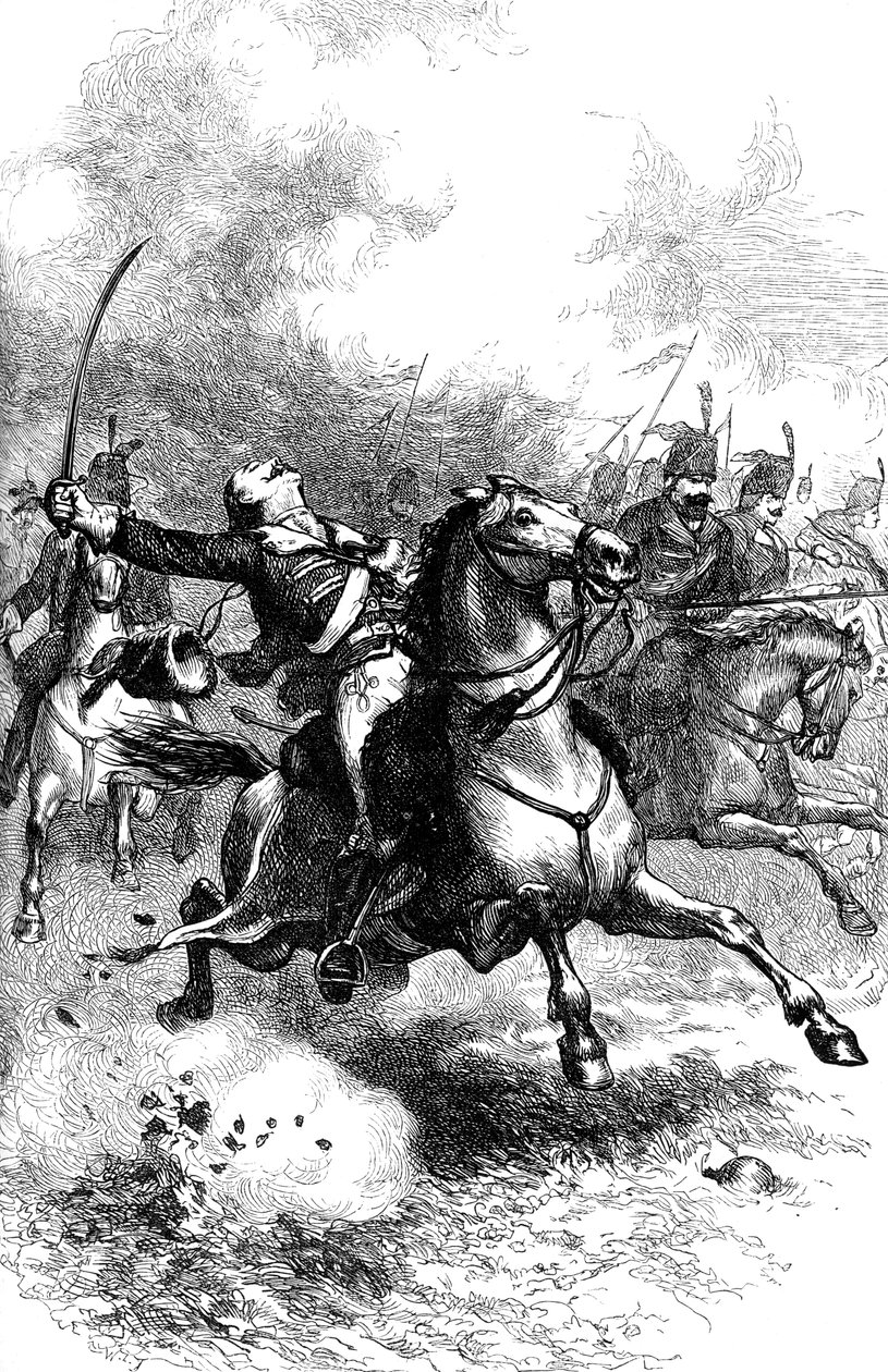 The Charge of Pulaski, c1880 av Unbekannt