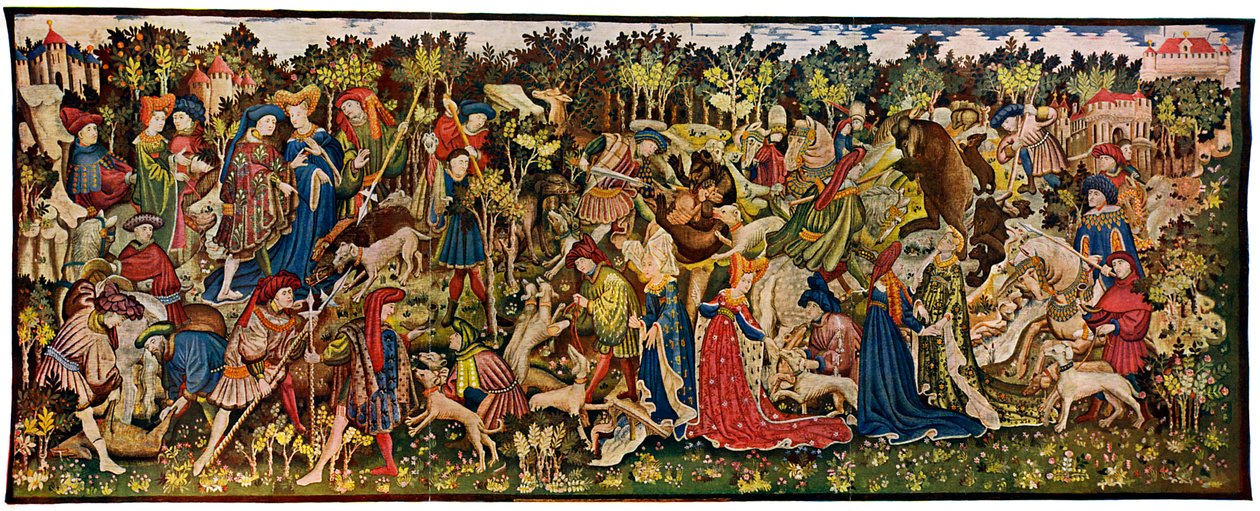 The Chatsworth Hunting Tapestries, andra i serien, 1930 av Unbekannt
