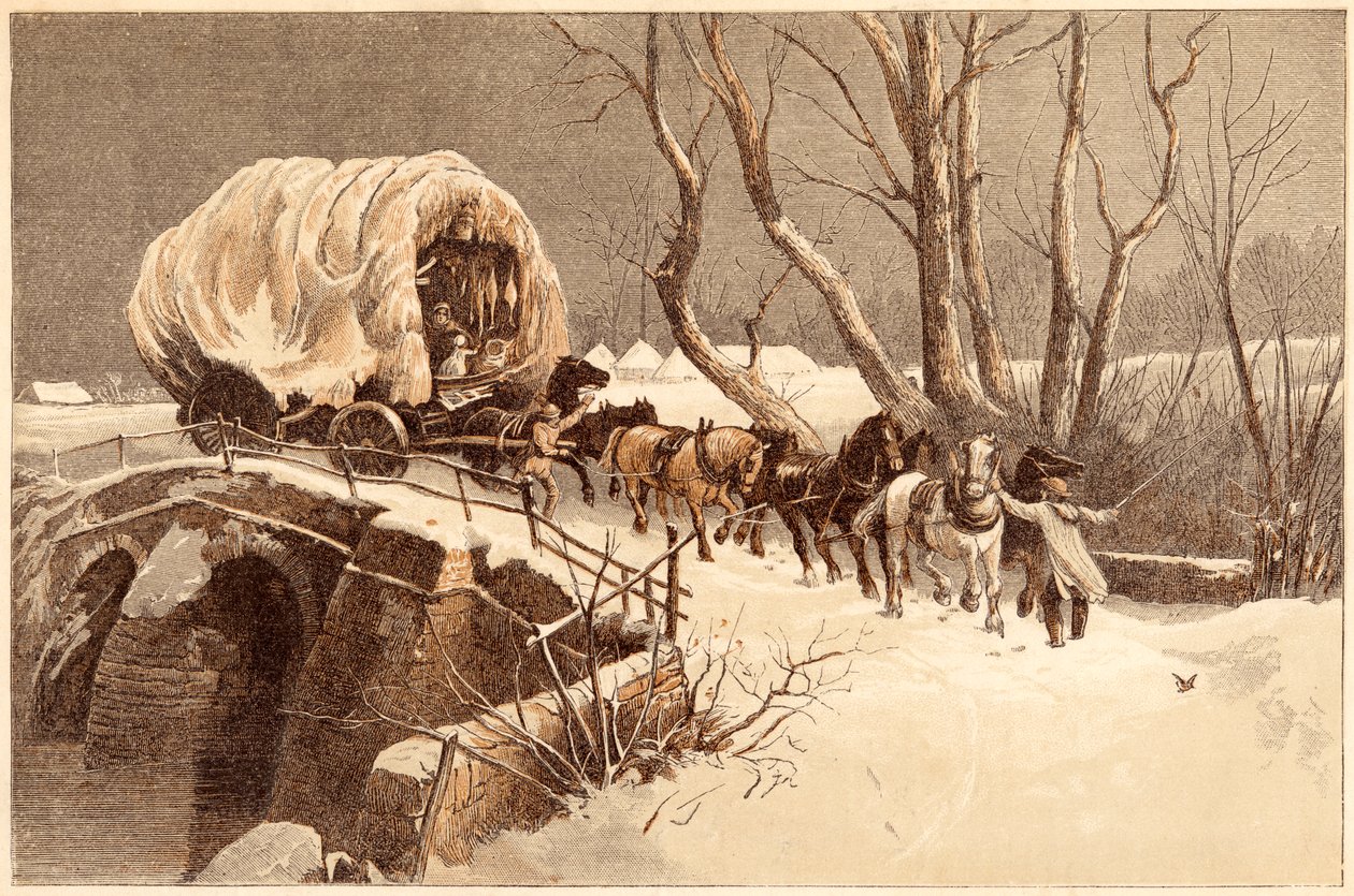 Julvagnen, 1866 av Unbekannt