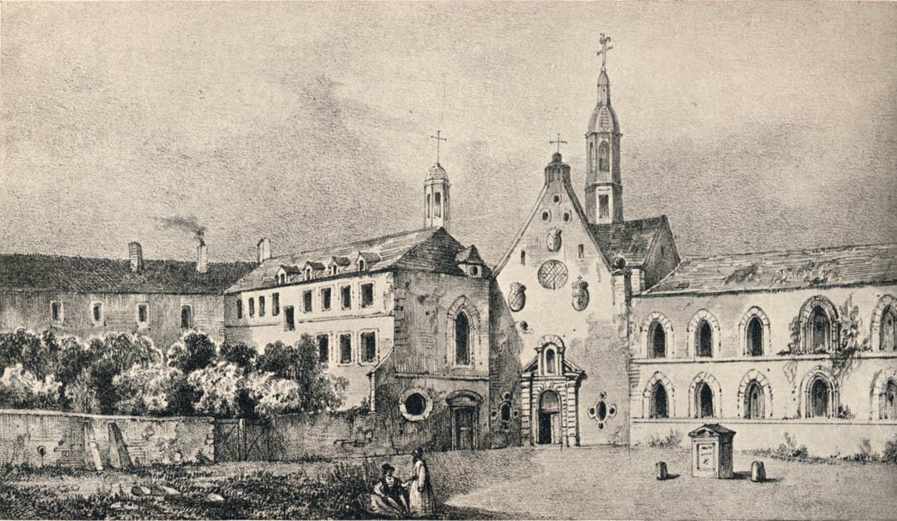 Kyrkan och klostret Petits Augustins, 1915 av Unbekannt
