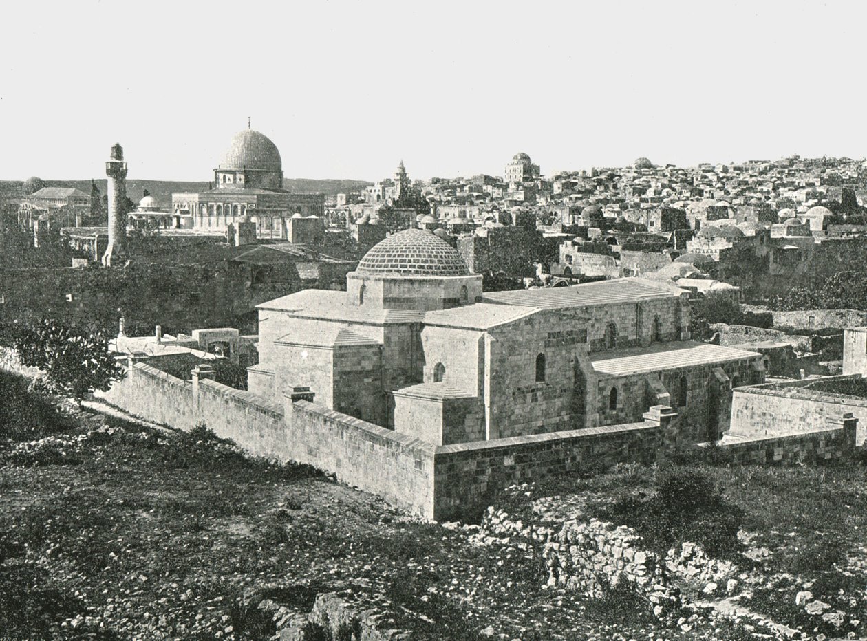 St Anne-kyrkan, Jerusalem, Palestina, 1895. av Unbekannt