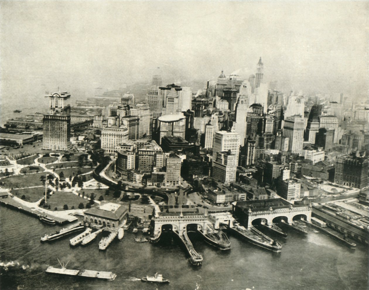 Staden New York sett från luften, 1936. av Unbekannt
