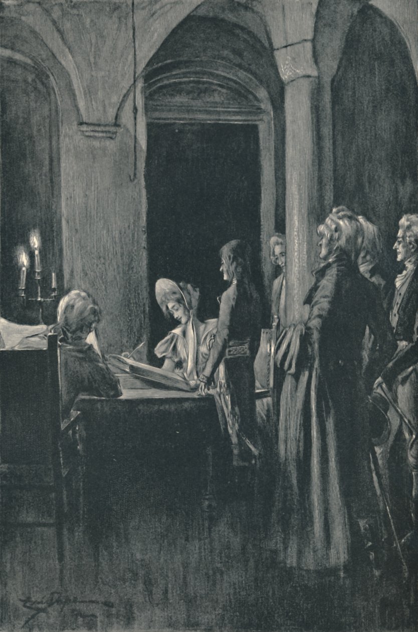 Napoleons och Josephines borgerliga äktenskap, 9 mars 1796, 1896. av Unbekannt
