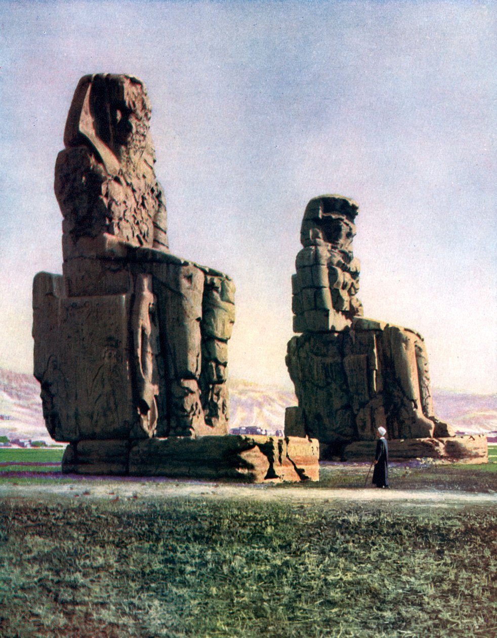 Memnonkolosserna, Thebe, Egypten, 1933-1934 av Unbekannt