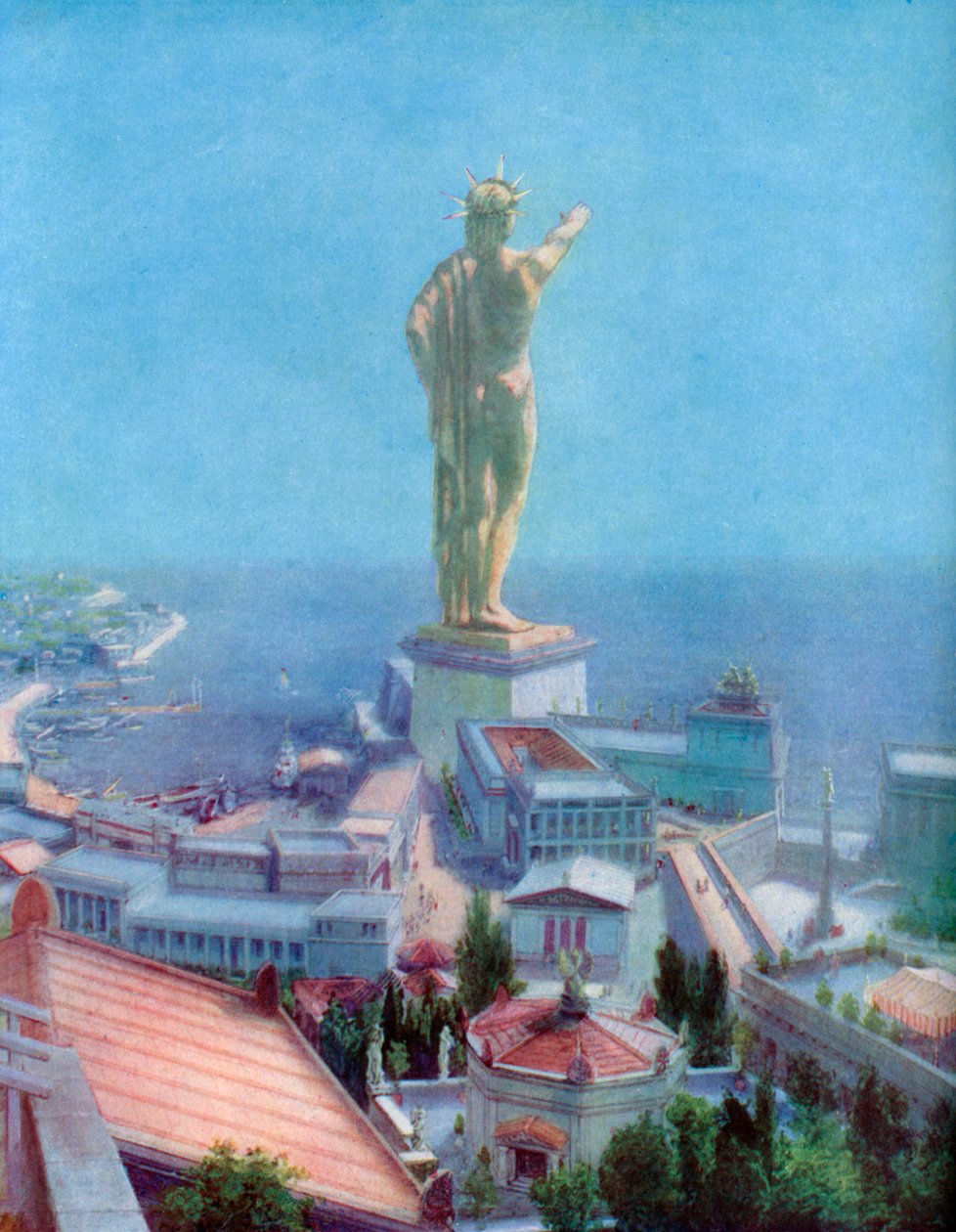 Kolossen på Rhodos, Grekland, 1933-1934 av Unbekannt