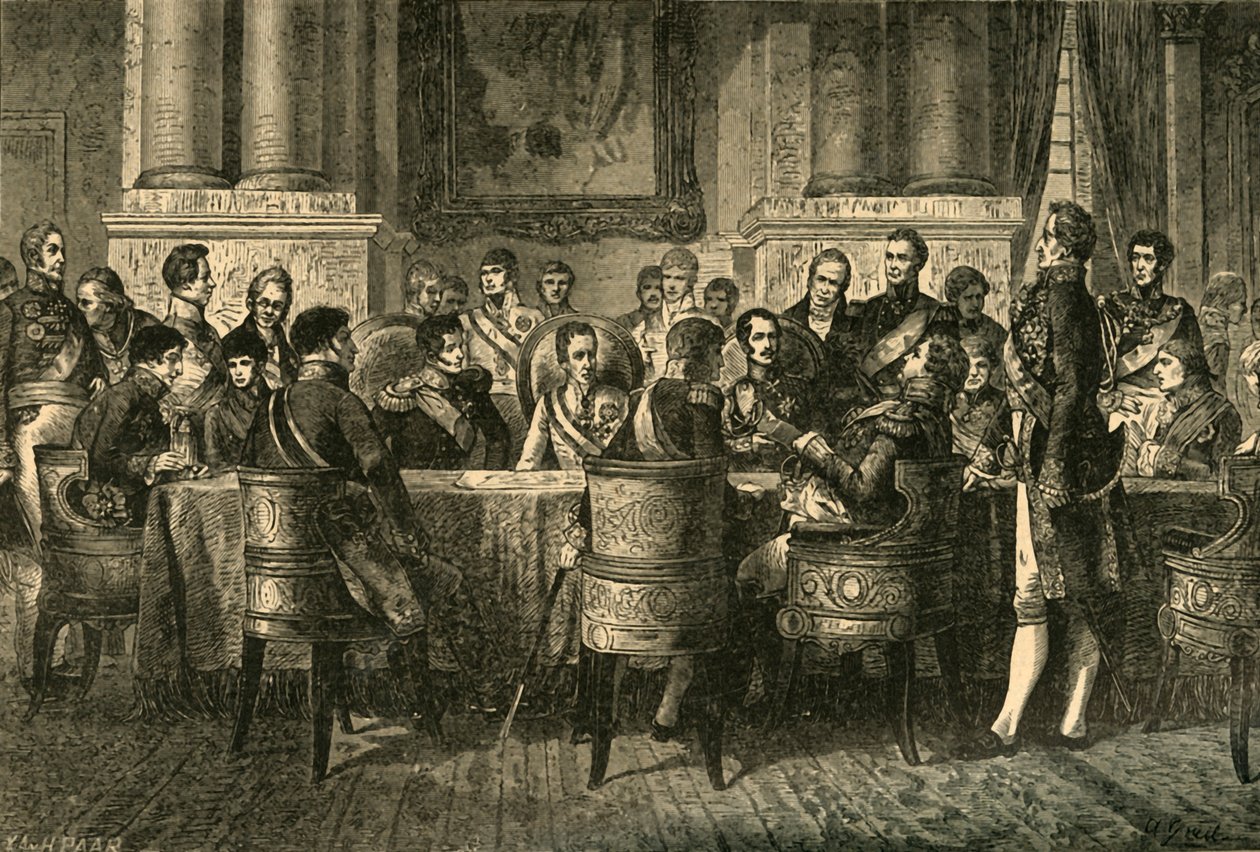 Wienkongressen, Österrike, 1814-1815 c1890. av Unbekannt