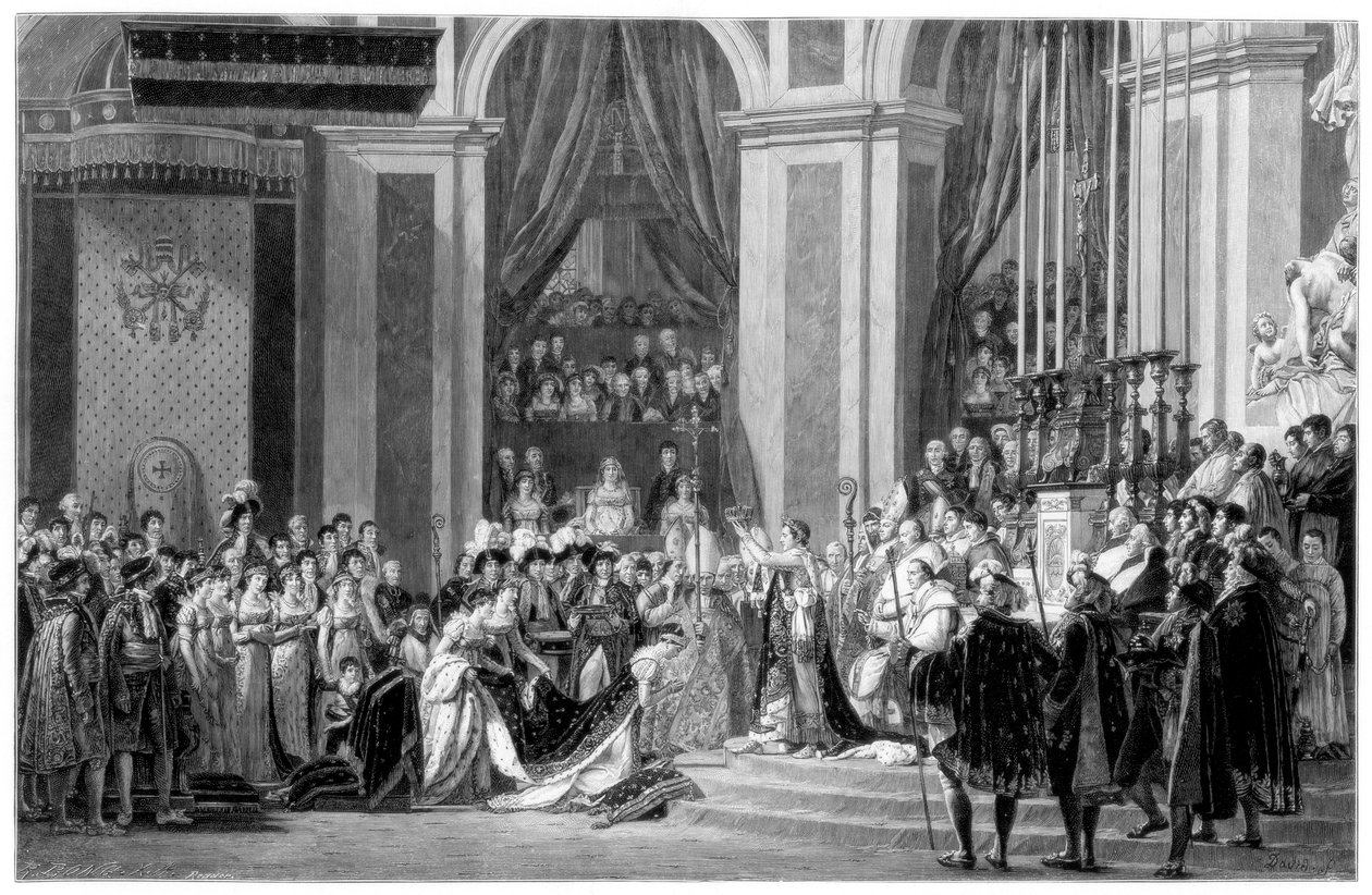 Invigningen av kejsar Napoleon och kröningen av kejsarinnan Josephine, 1804 1900 av Unbekannt