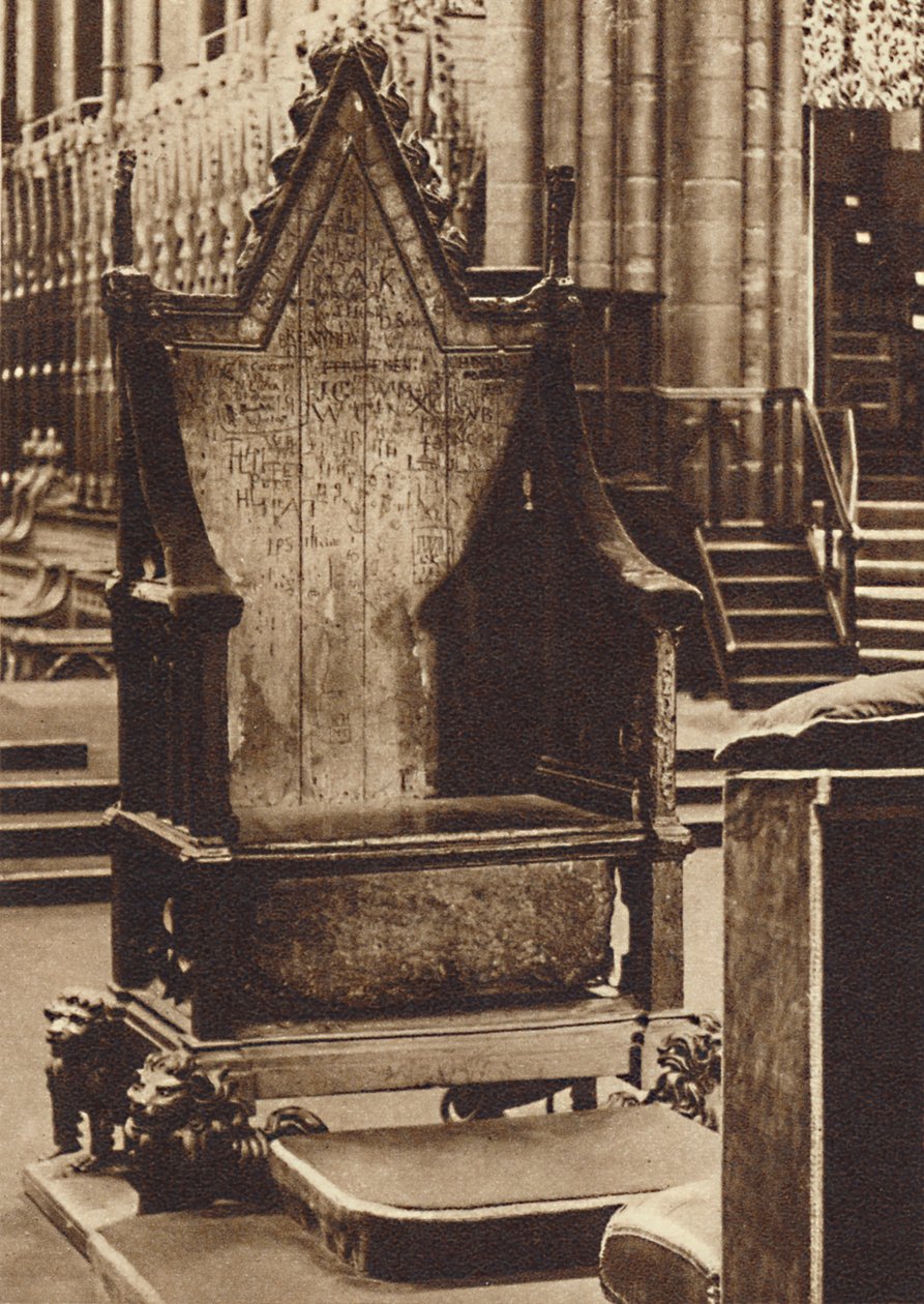 The Coronation Chair and the Stone of Scone, 1937 av Unbekannt
