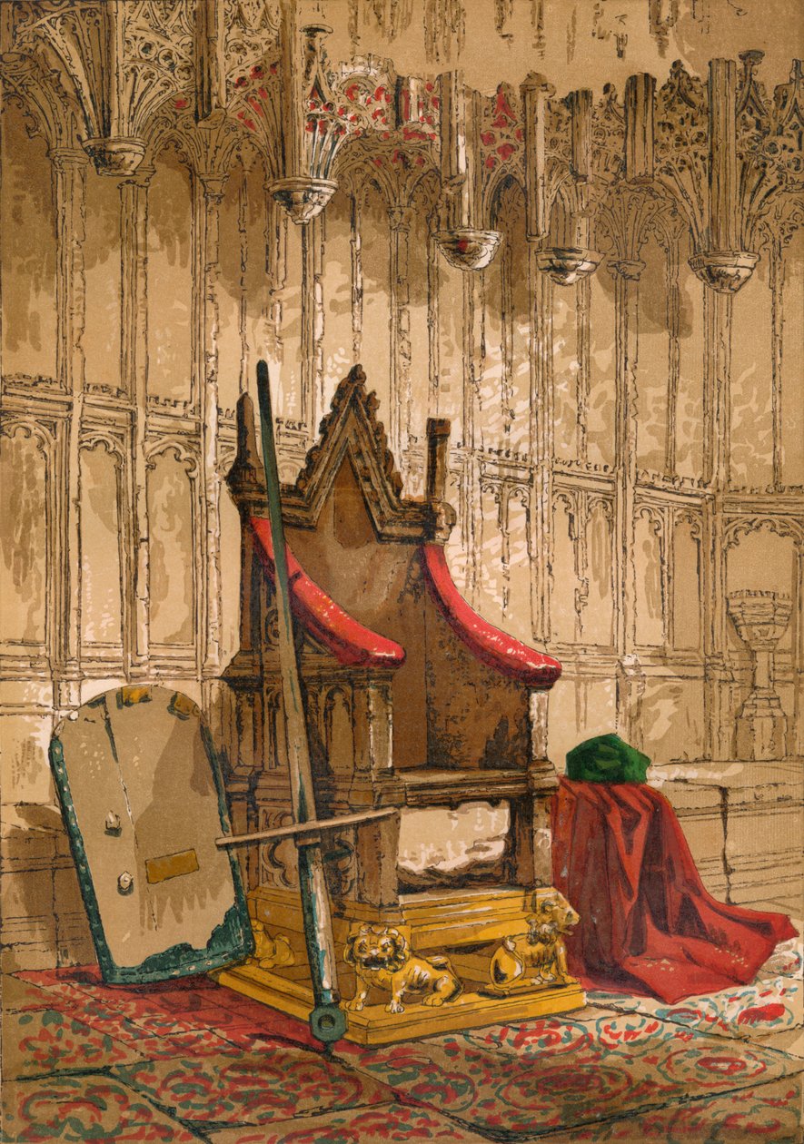 Kröningsstolen, c1845, 1864 av Unbekannt
