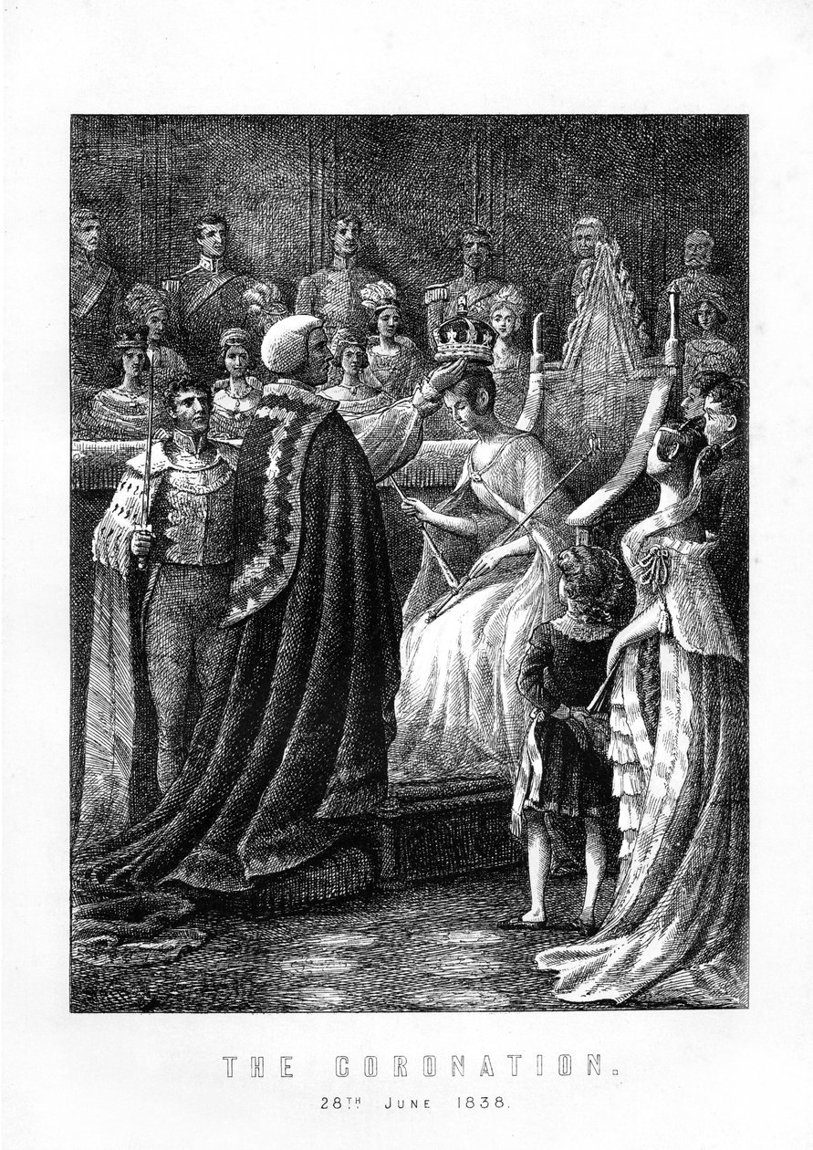 The Coronation of Queen Victoria, Westminster Abbey, London, 28 juni 1838, 1899 av Unbekannt