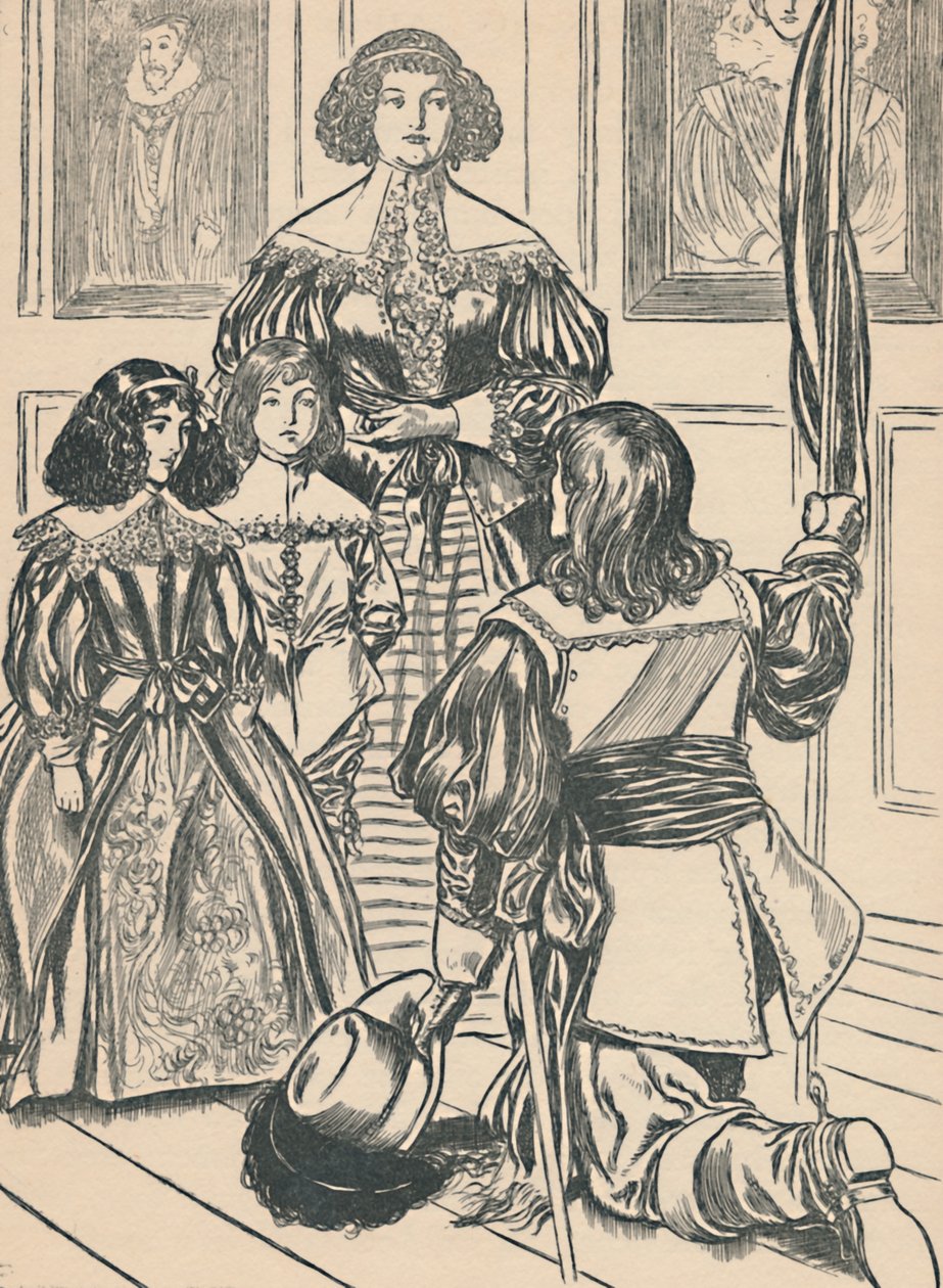 Grevinnan tar emot banderollerna, c1907 av Unbekannt