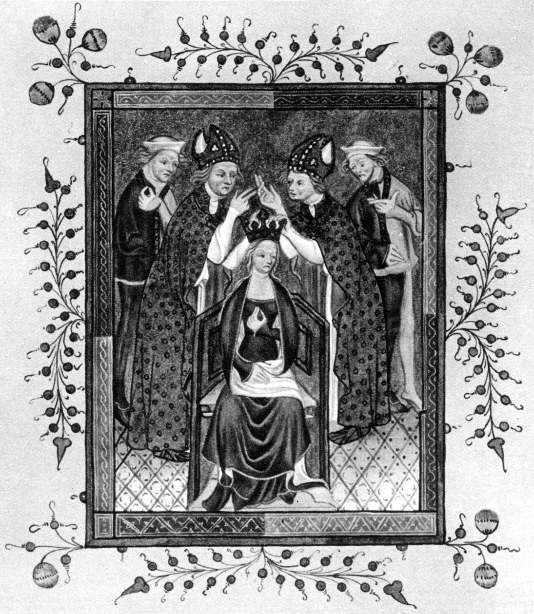 The Crowning of a Queen, sent 1300-tal 1937 av Unbekannt