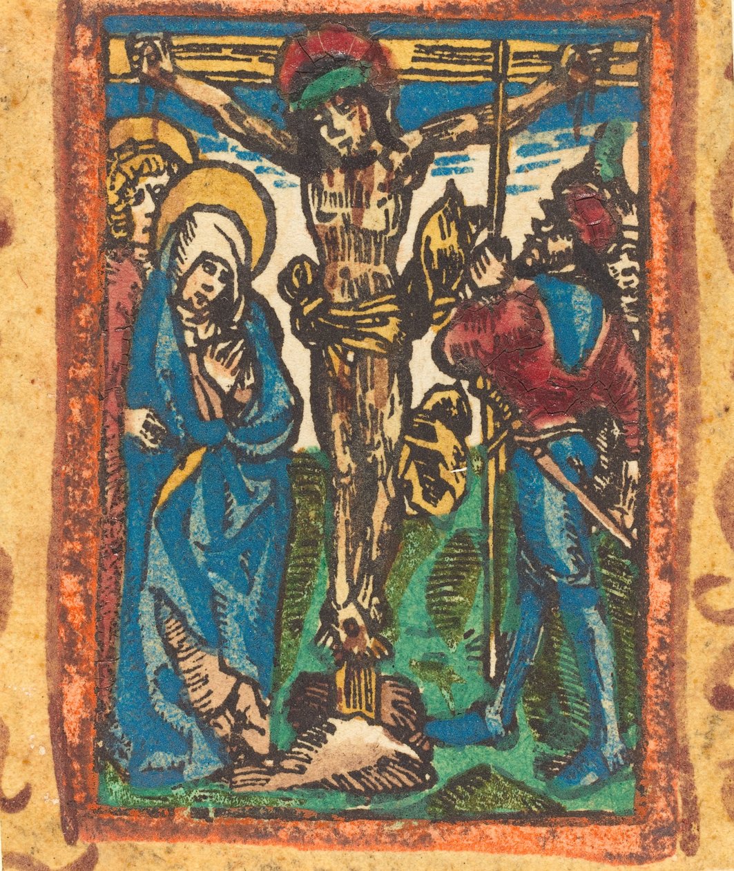 Korsfästelsen, ca. 14901500. av Unbekannt