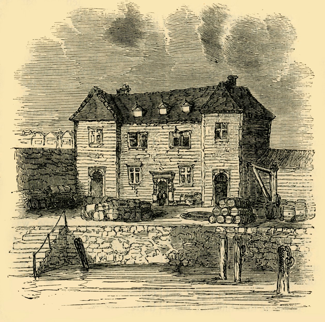Tullhuset - Elizabeths tid, c1872. av Unbekannt
