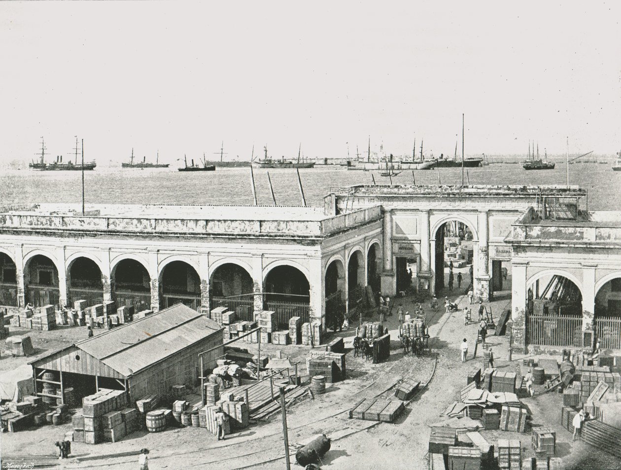 The Custom House, Veracruz, Mexiko, 1895. av Unbekannt