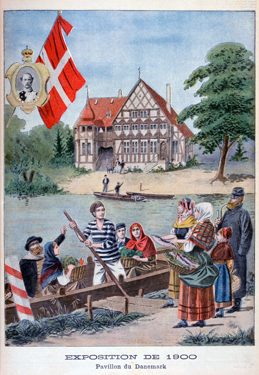 Den danska paviljongen på världsutställningen 1900, Paris, 1900 av Unbekannt