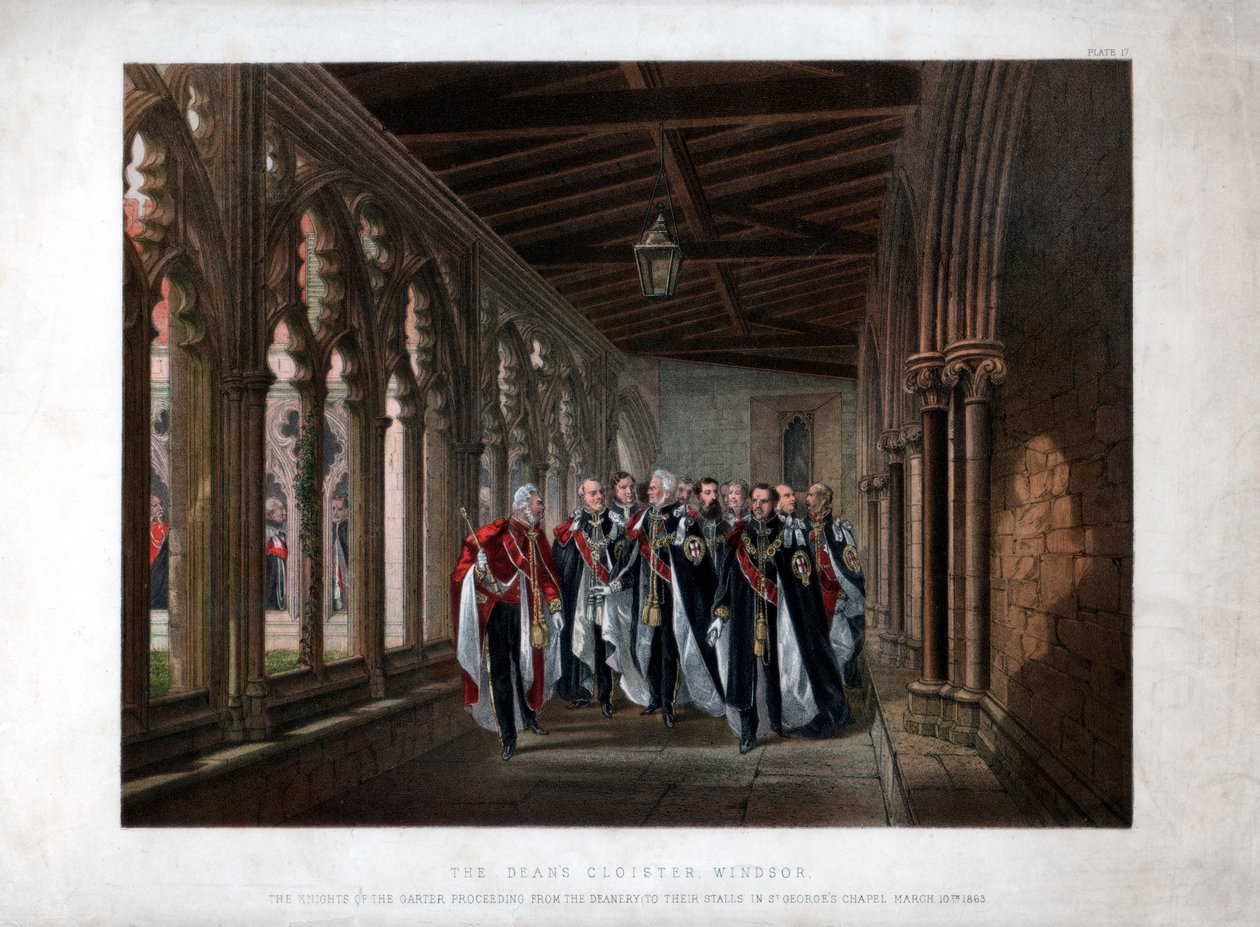 The Deans Cloister, Windsor, 10 mars 1863 av Unbekannt