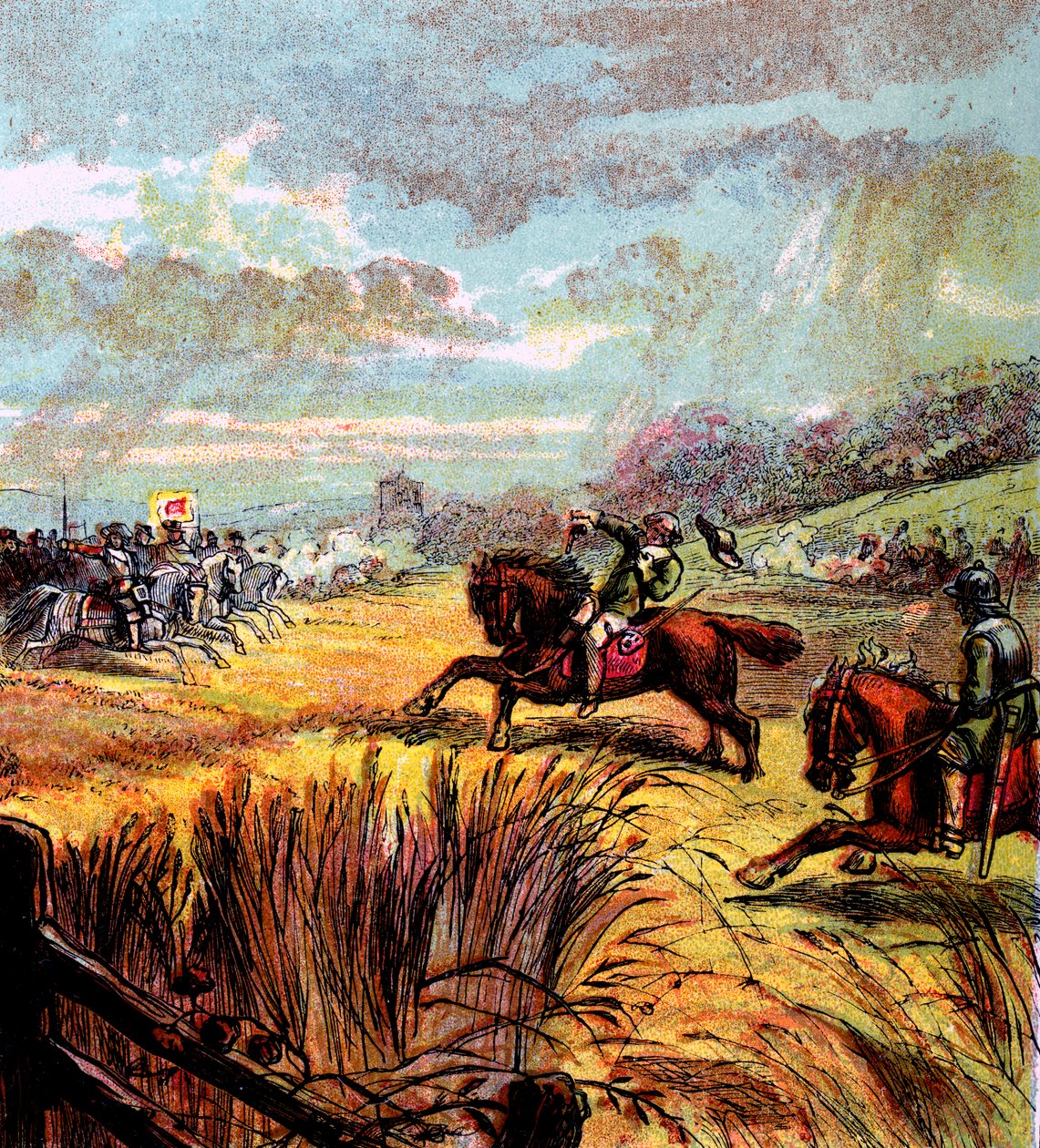 John Hampdens död, 1643, c1850 av Unbekannt