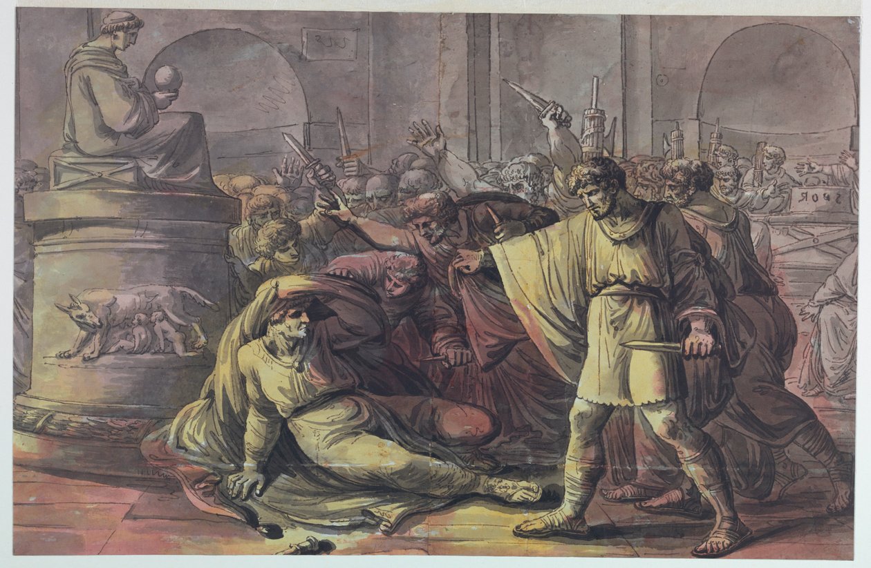 Julius Caesars död av Unbekannt
