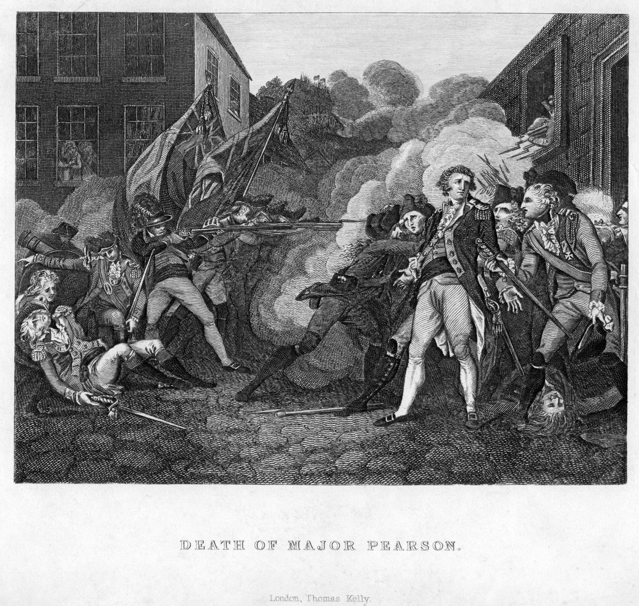 Major Pearsons död, c1782-c1784 av Unbekannt