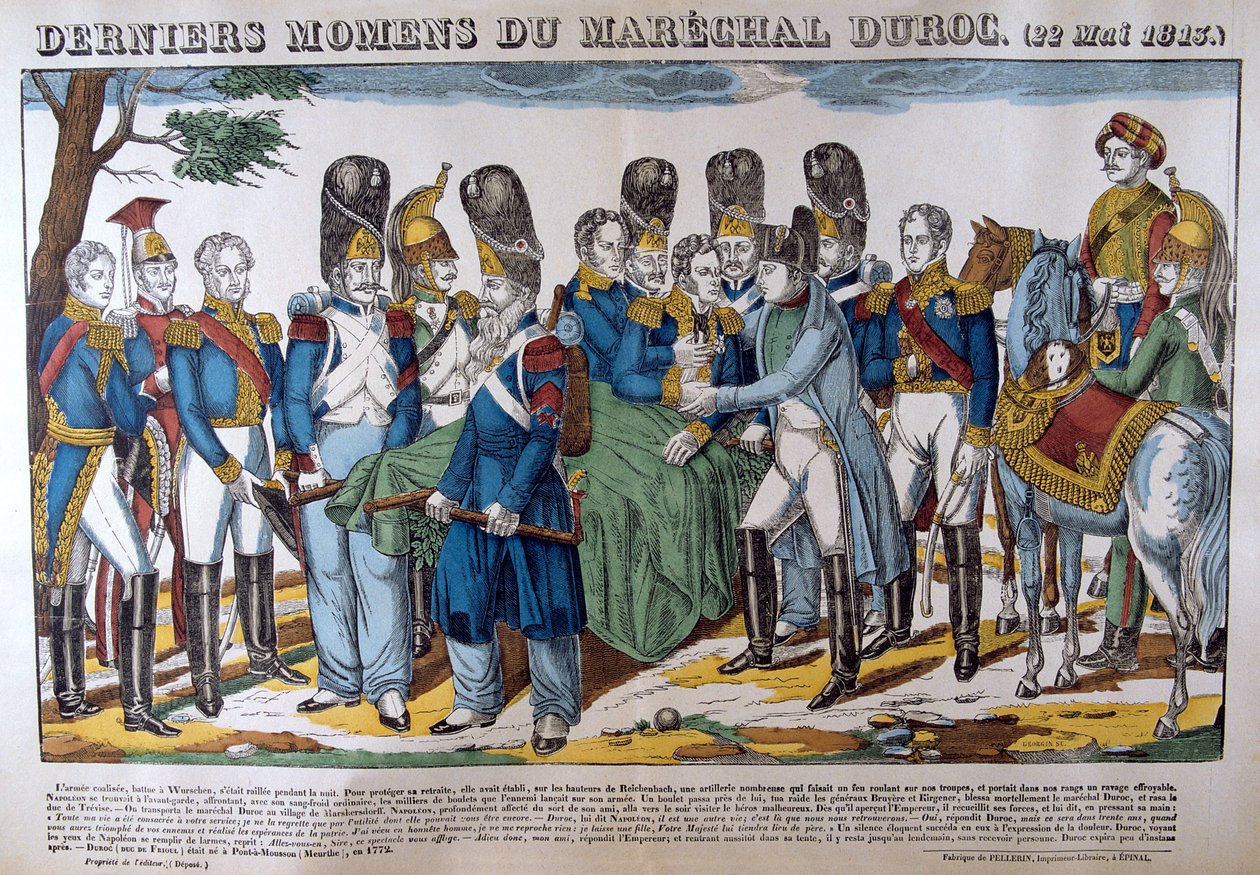 Marskalk Durocs död, 22 maj 1813, 1800-talet av Unbekannt