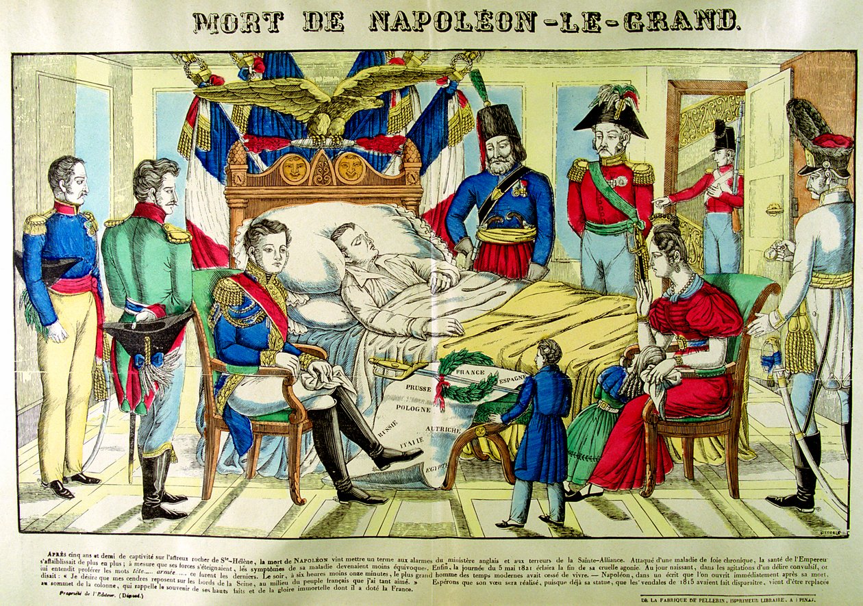 Napoleons död den 5 maj 1821, 1825 av Unbekannt