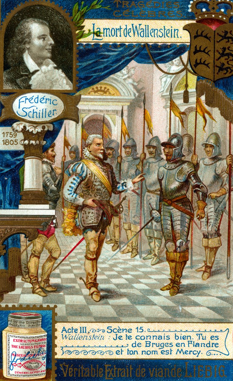 Wallensteins död av Friedrich Schiller 1759-1809, c1900 av Unbekannt