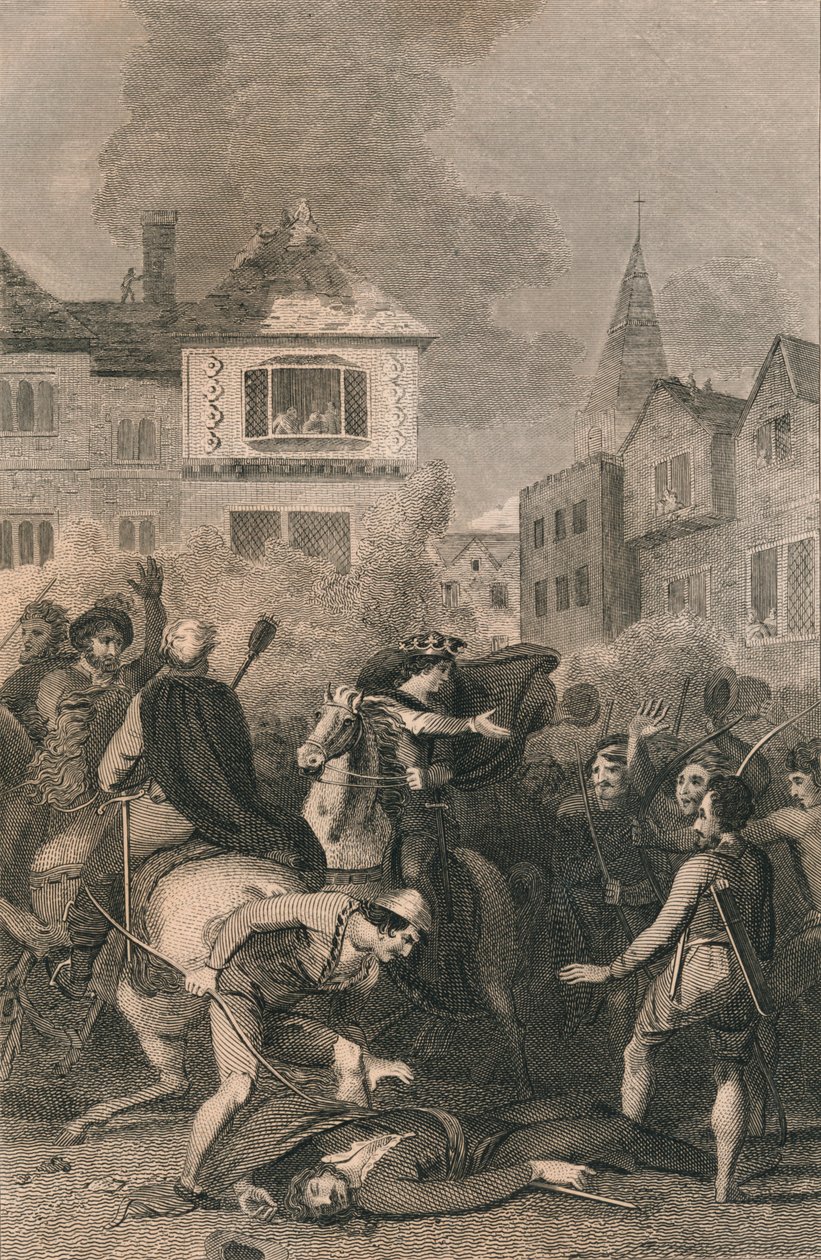 Wat Tylers död, 1381, 1800-talet av Unbekannt