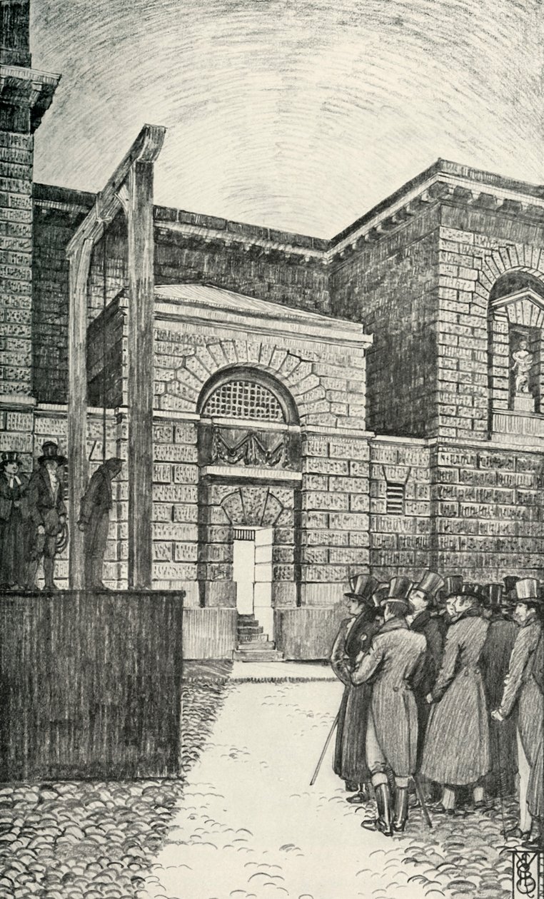 The Debtors Door, Newgate Prison, London, 1821, 1938 av Unbekannt