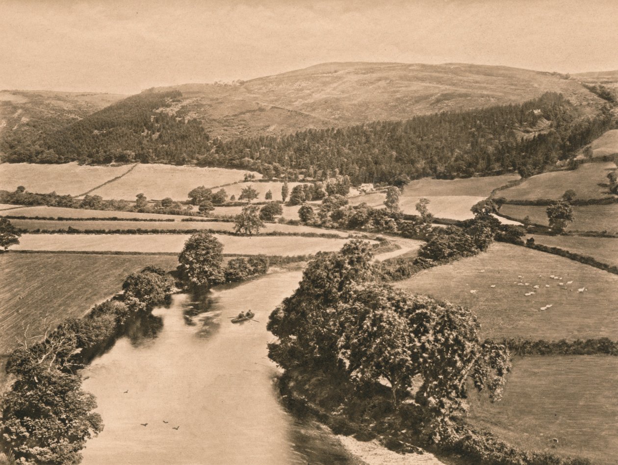 The Dee Valley, från Glendowers Mound, 1902 av Unbekannt