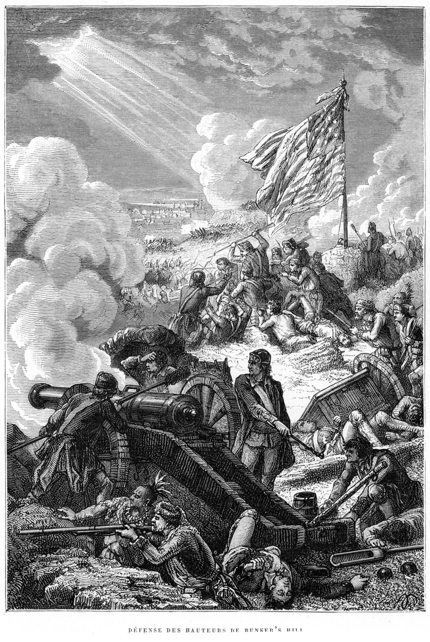 Försvaret av Bunker Hill, 1775 av Unbekannt