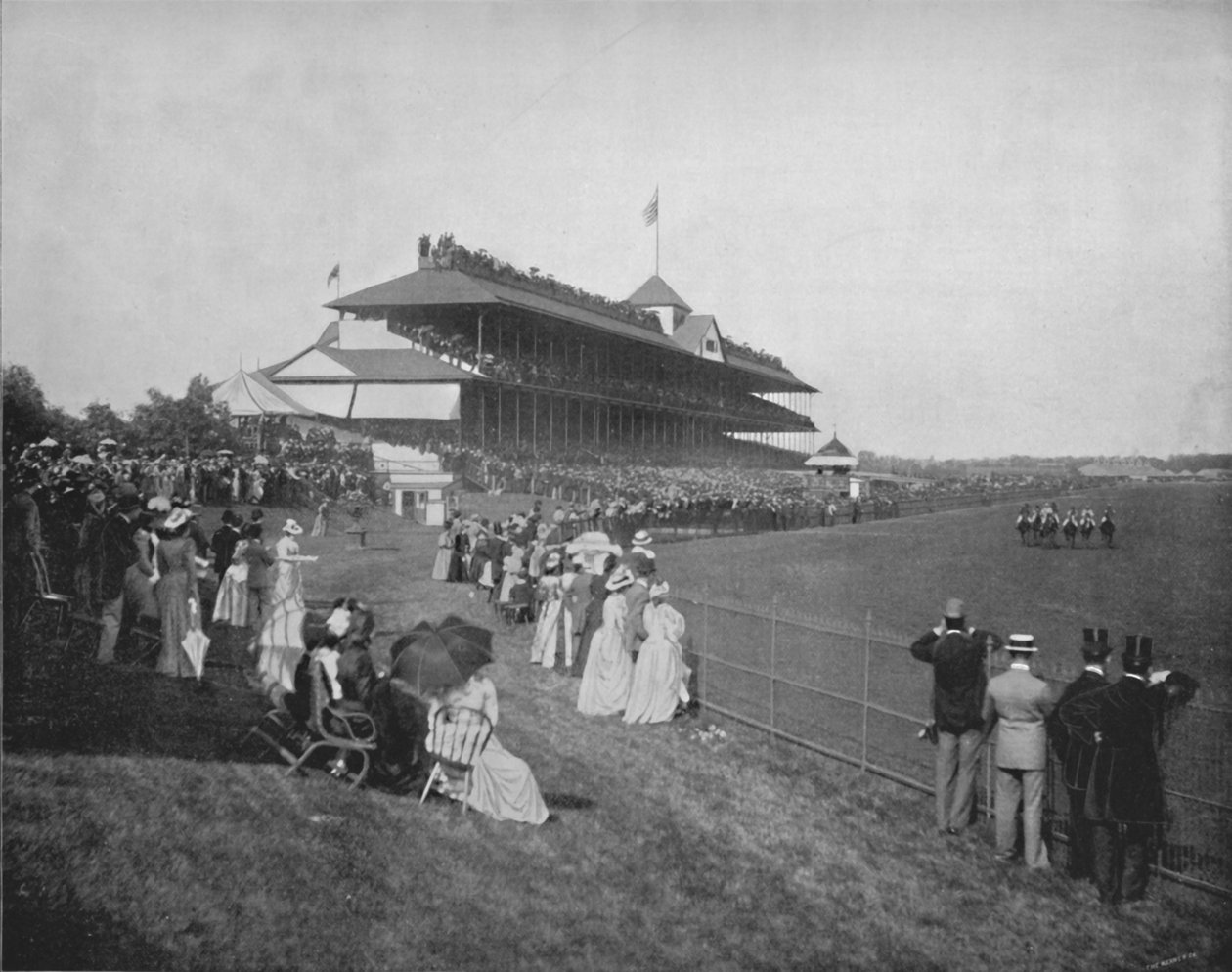 Derbyt i Chicago, 1800-talet av Unbekannt