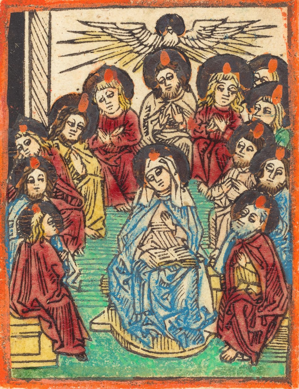 Den Helige Andes nedstigning, 14801490. av Unbekannt
