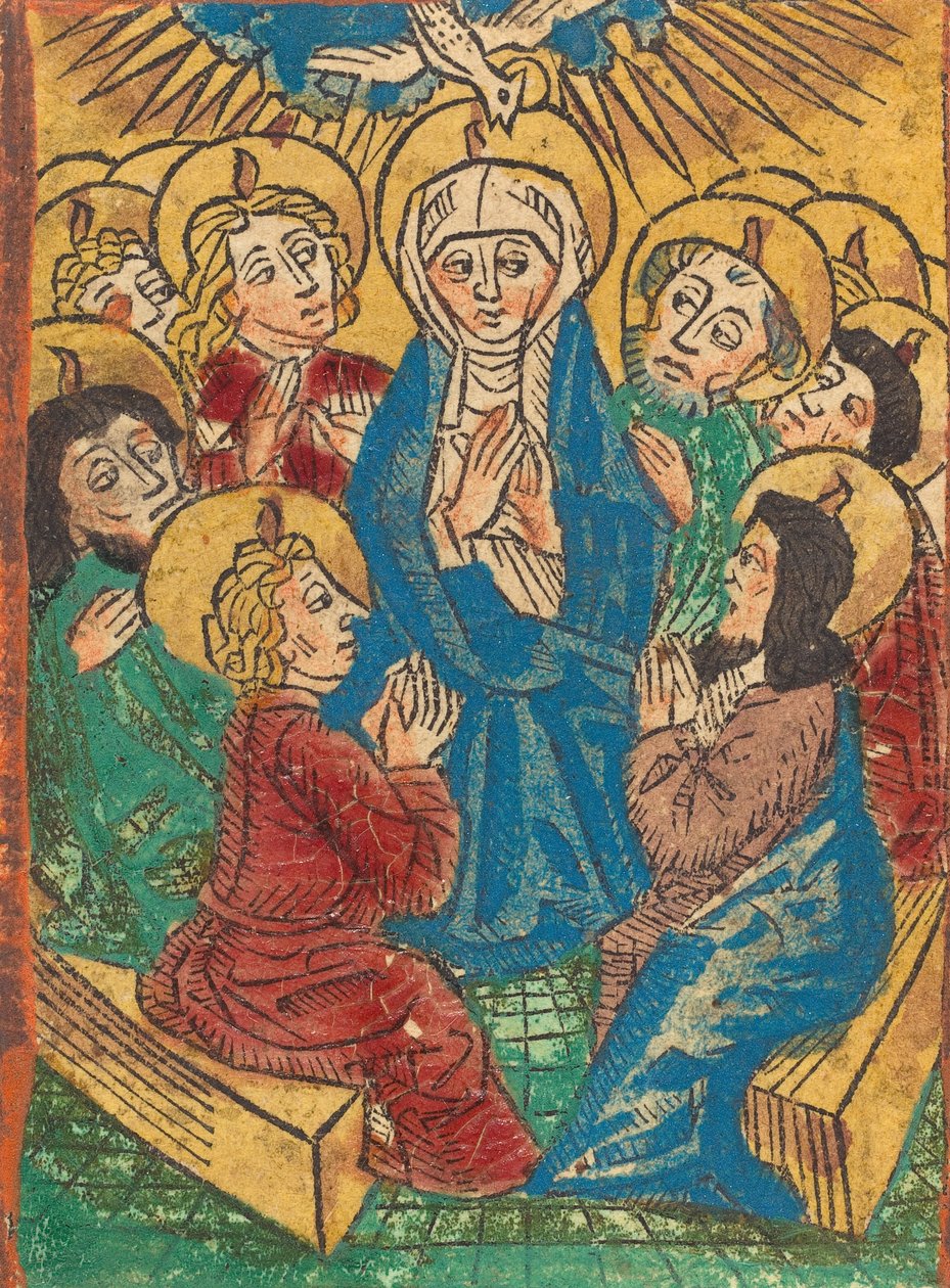 Den Helige Andes nedstigning, ca. 1490. av Unbekannt