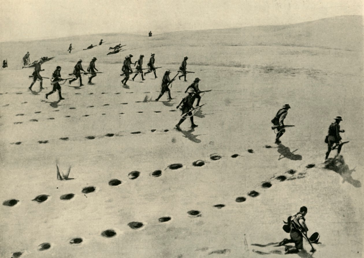 Ökenfasen av den sydvästafrikanska kampanjen..., första världskriget, 1915, c1920. av Unbekannt