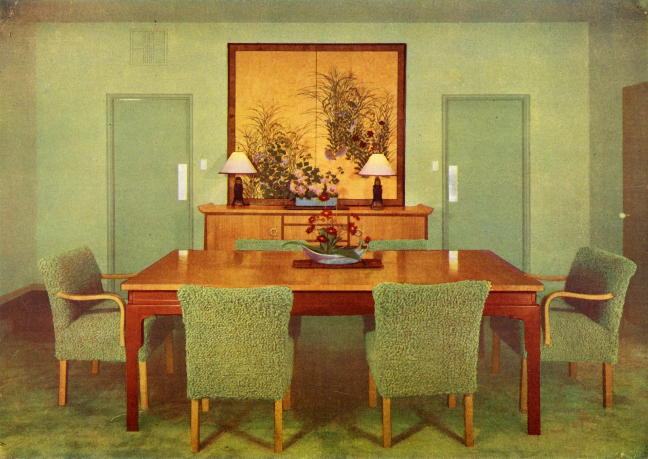 The Dining Room - Paul T. Frankl, Beverly Hills, Kalifornien, 1941 av Unbekannt