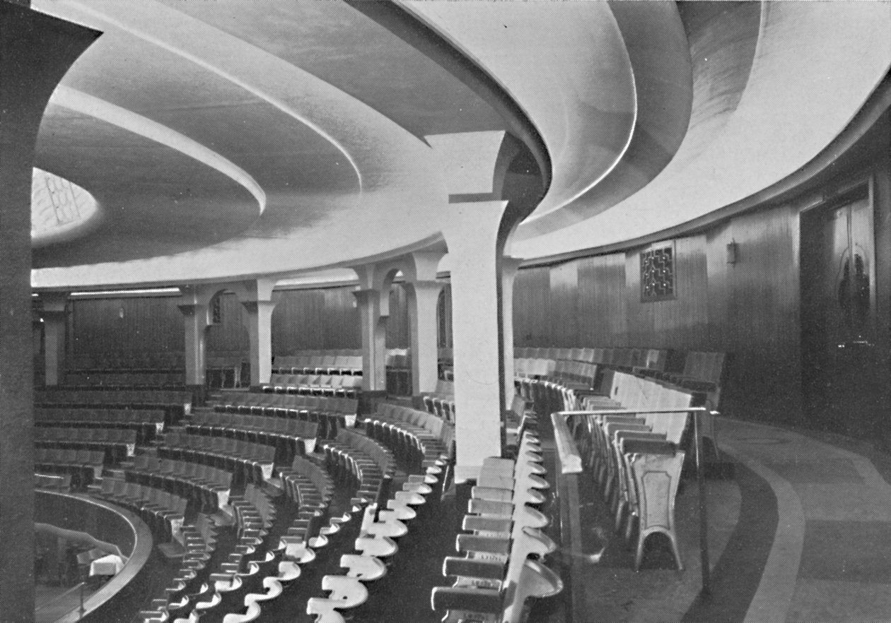 The Dome: Interior After the Alterations - detaljer om innertak och panel, 1939. av Unbekannt