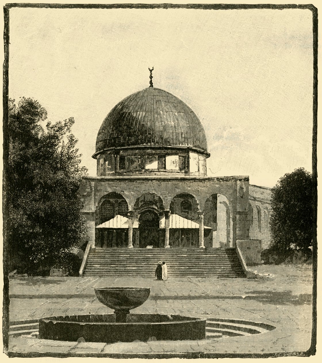 Klippdomen, Jerusalem, 1890. av Unbekannt