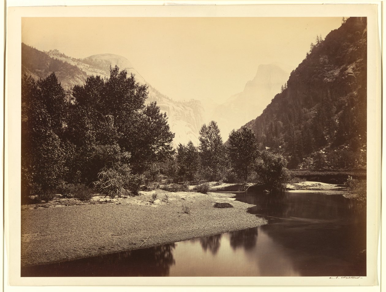 Kupolerna från dalen, Yosemite av Unbekannt