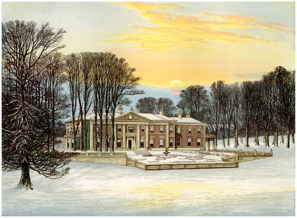 The Down House, Dorset, hem för Baronet Smith-Marriott, c1880 av Unbekannt