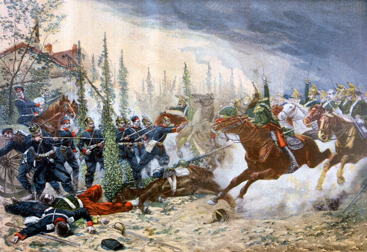 Dragonerna, slaget vid Gravelotte, 18 augusti 1870, 1894 av Unbekannt