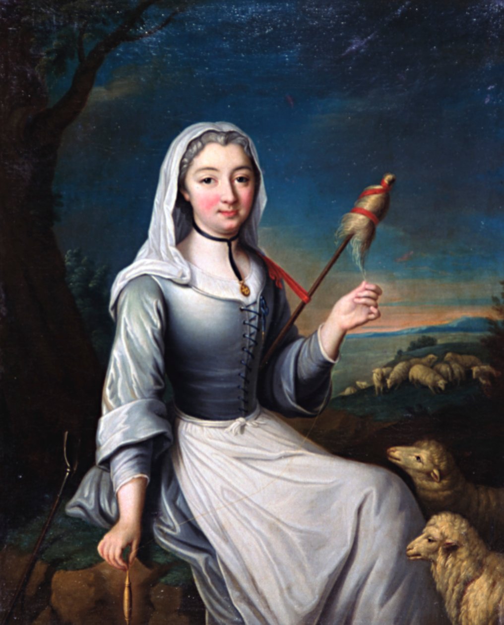 Hertiginnan av skurkar i kostym, 1700-talet av Unbekannt