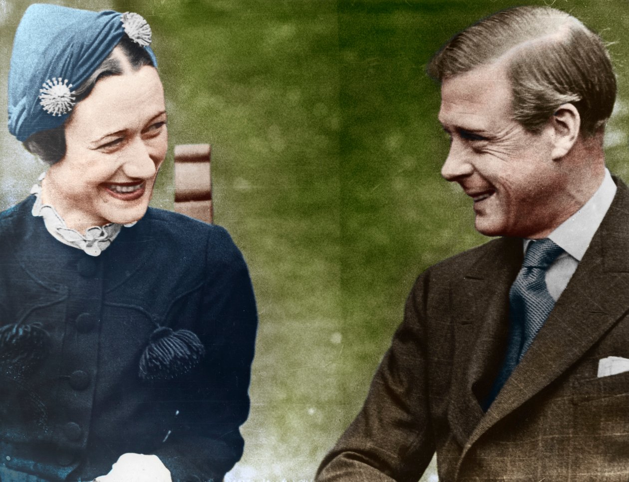 Hertigen och hertiginnan av Windsor, fru Simpson på Chateau de Cande, Frankrike, 1937 av Unbekannt